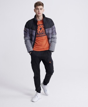 Superdry Denim Goods Co Print Férfi Pólók Narancssárga | XQMCG3192